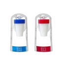 Kenmaster Kran Aqua dorong Biru + Merah Guci