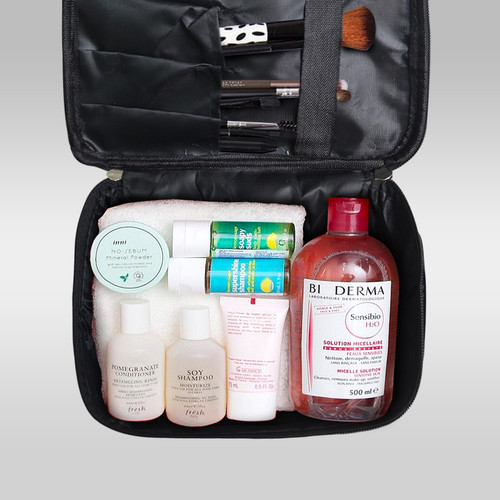 Tas Make Up /Tas Kosmetik KM-168 - 3 Motif - OL069 / Tas Travel