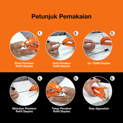Kenmaster Stapler Gun Besi 4-8 MM