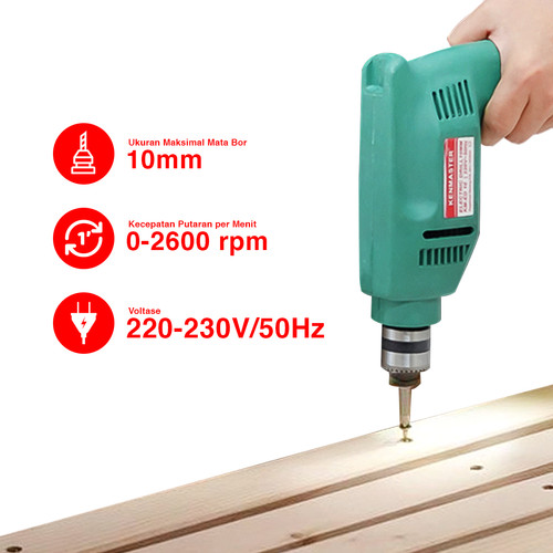 Kenmaster Electric Drill 10MM/Bor Listrik