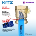 KITZ Ball Valve 8 bar , Gagang Biru , Fig. ZH , 1/2" - 15A - 15mm , Drat Screw