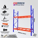 RAK PALET BESI AYORACK AI10-2530S W10 1 TON - RAK PALLET TINGGI 3 METER PANJANG 250CM LEBAR 100CM - RACK GUDANG HEAVY DUTY PALLET RACKING