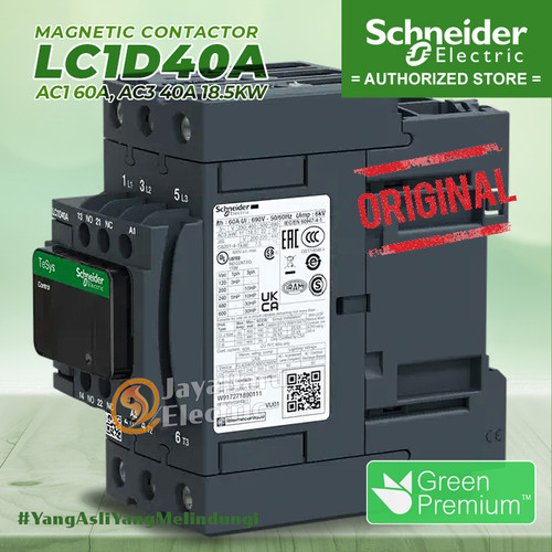 Kontaktor Contactor Schneider LC1D40A 24V 42V 48V 110V 220V 380V