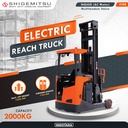 Shigemitsu Warehouse Equipment Electric Reach Truck 2 Ton - 12 Meter - AC NQ20D