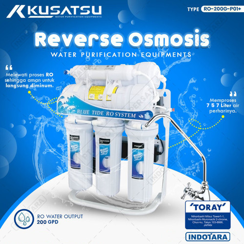 Reverse Osmosis System RO-200G-P01+ 757L With Auto Flush - Kusatsu
