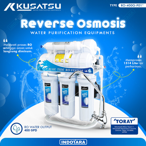 Reverse Osmosis System - Kusatsu RO-400G-P01+ With Auto Flush
