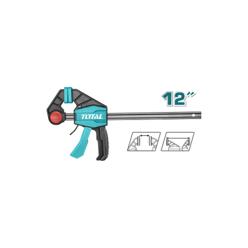 TOTAL QUICK RELEASE F CLAMP 12 INCH / QUICK BAR CLAMP THT1340602