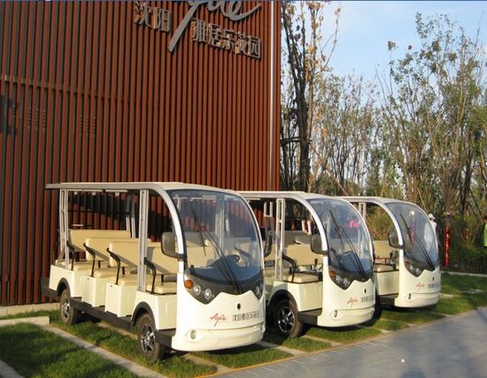 14 Person Sightseeing Bus 4 Wheel Electric Car Made in China with CE