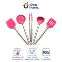 Vima Home Silicone Spatula + Stainless Cooking Set