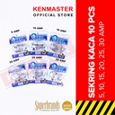 Sekring Colok KACA / BELING 5-30 AMP Isi 10 Pcs Per Pack