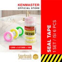 Kenmaster Seal Tape Warna 10 Mtr ukuran 1.5" - 6 Pcs