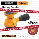 Rotary Orbital Sander (5") INGCO RS3208 - Mesin Amplas Bulat 5 Inch