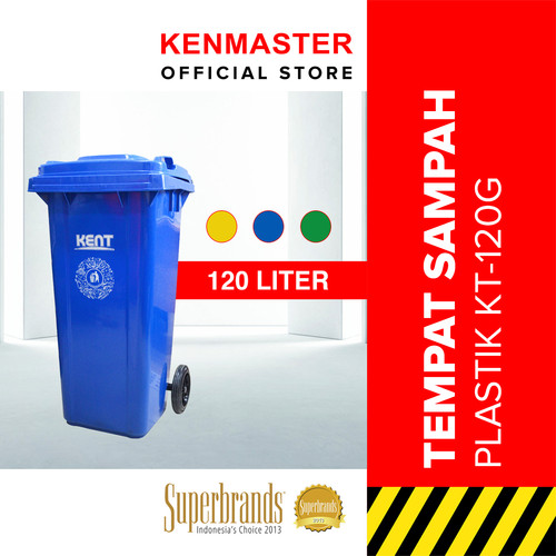 [EZM.2500129] Kent Tempat Sampah Plastik KT-120 G / Tong Sampah 120 Liter