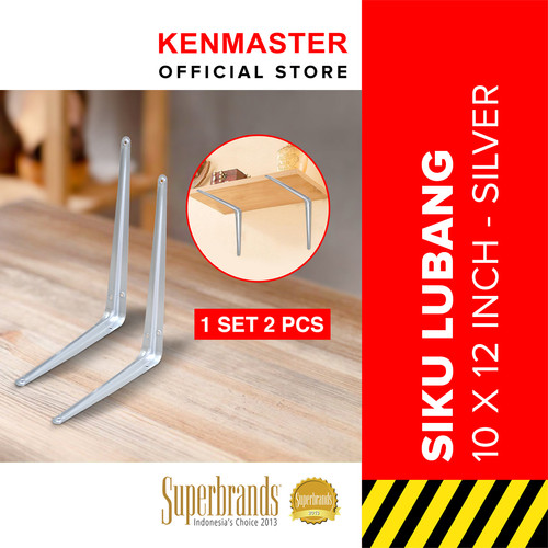 [EZM.2500159] Kenmaster Siku Rak 10 X 12 CM - 1 set isi 2 PCS/SKRK005-Siku Penyangga