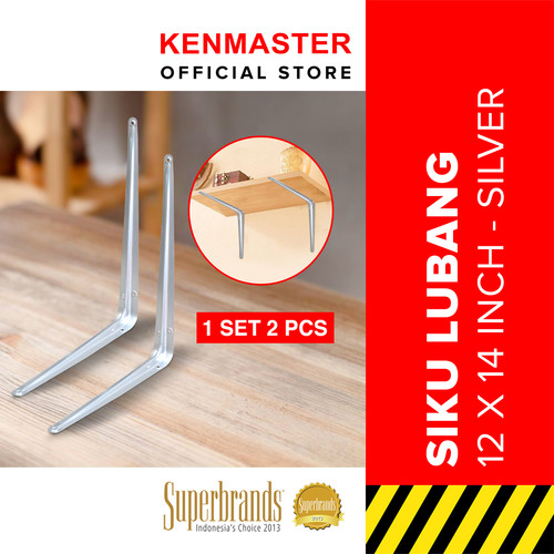[EZM.2500160] Kenmaster Siku Rak 12 X 14 CM-1 set isi 2 PCS /SKRK021 -Siku Penyangga