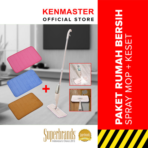 [EZM.2501158] PAKET HEMAT - MOP Pel Lantai Spray TN-07 350ML + Keset Anti Slip 40X60
