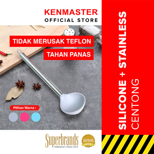 [EZM.2500205] Silicone Spatula + Stainless Cooking / Alat Masak Spatula
