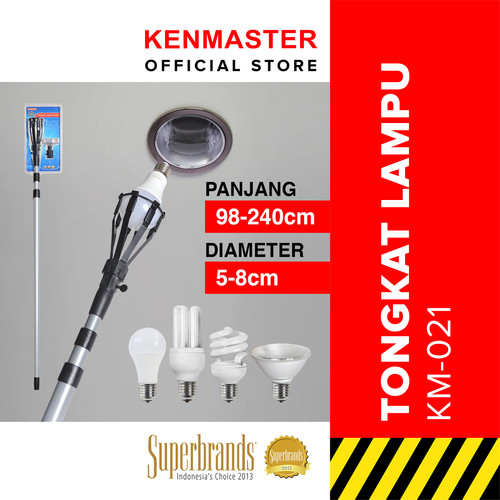 [EZM.2500220] Kenmaster Tongkat Lampu KM-021 - 8 Jari / 2.4 Meter - TONG021