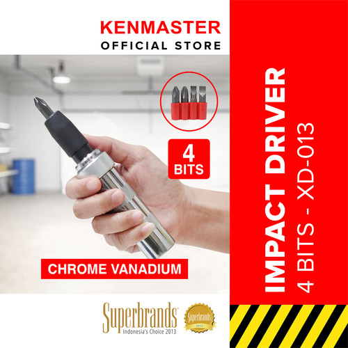 [EZM.2500241] Obeng Ketok Besi Impact Driver 4 Bits XD-013 Xander - OBEH063