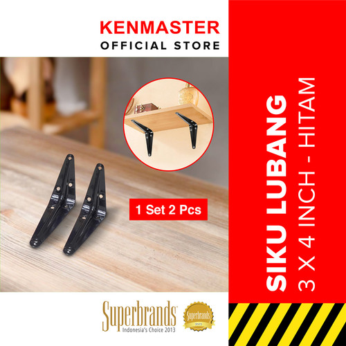 [EZM.2500257] Kenmaster Siku Rak / Siku Penyangga Rak Dekorasi / 1 set Isi 2 PCS