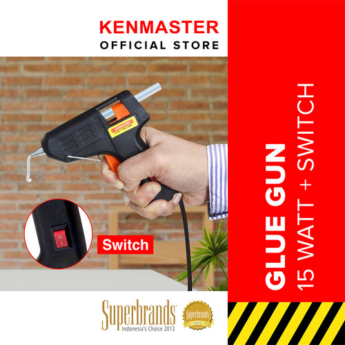 [EZM.2500258] Kenmaster Glue Gun SWITCH 15 Watt - Lem Tembak - GLUE013