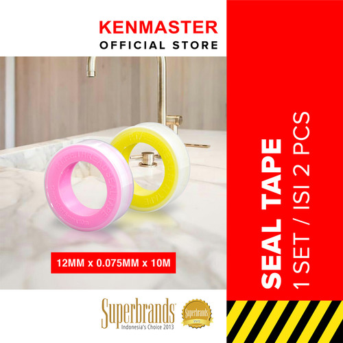 [EZM.2500266] Kenmaster Seal Tape Warna 10 x 12 Mtr - 2 Pcs - SETP013