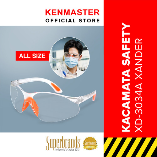 [EZM.2500313] Xander Kacamata Safety / Kaca Mata Pelindung XD-3034 A - KACA026