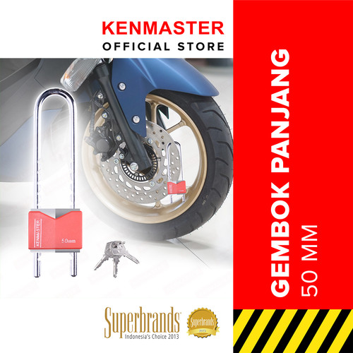 Kenmaster Gembok Panjang KM-116 - 50MM Iron Sepeda - GMBL031