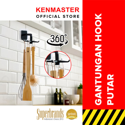 [EZM.2500335] Gantungan Putar KM-624 /Rotary Hanger/Gantungan Hook Kamar Mandi OL058