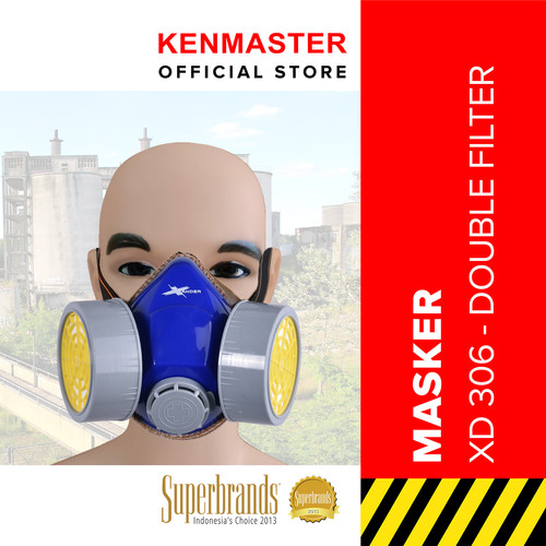 [EZM.2500351] Xander Masker Respirator Double XD-306 / Masker Spray