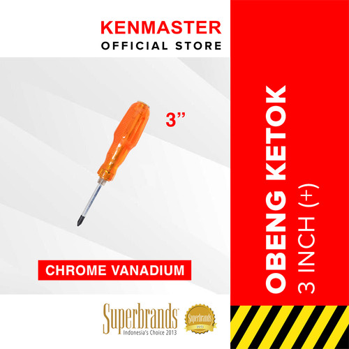 [EZM.2500368] Kenmaster Obeng Ketok Crystal CRV 3 Inc (+) - 1 PCS
