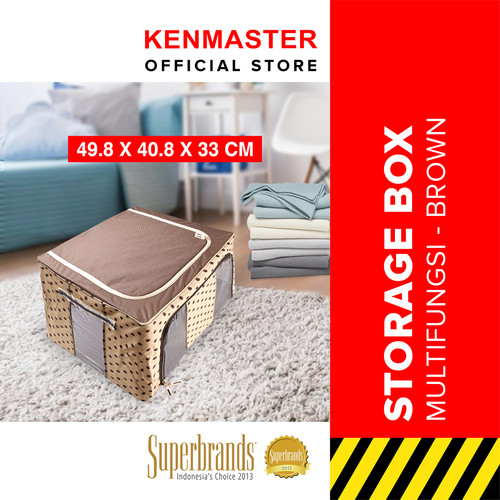 [EZM.2500395] Storage Box SY-213 / Tempat Penyimpanan Serbaguna/Tempat Pakaian-Brown