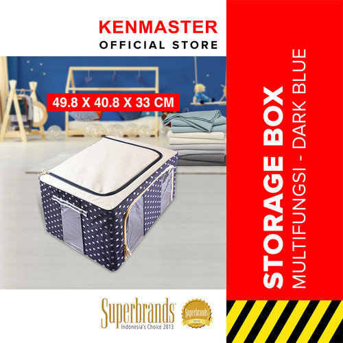 [EZM.2500396] Storage Box SY-213 / Tempat Penyimpanan Serbaguna/ Tempat Pakaian-BIRU