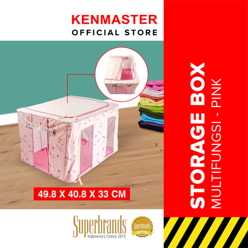 [EZM.2500397] Storage Box SY-213 / Tempat Penyimpanan Serbaguna/ Tempat Pakaian-PINK