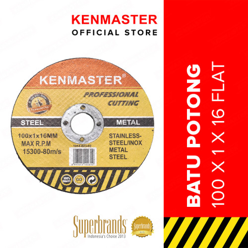 [EZM.2500412] Kenmaster Batu Potong 100 x 1 x 16 Flat Max RPM 15300-80m/s - BASA028