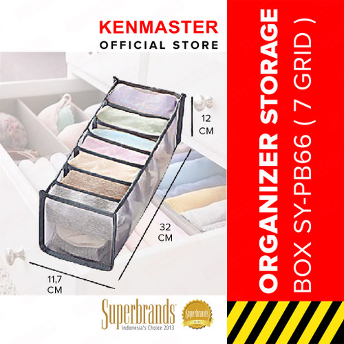 [EZM.2500417] Tempat Penyimpanan Pakaian Dalam - S-7Grid /Oragnizer Storage-OL035-01