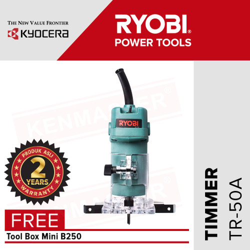 [EZM.2500439] Ryobi Trimmer TR-50A /Mesin Profil Router FREE ToolBoxB250+Face Shield