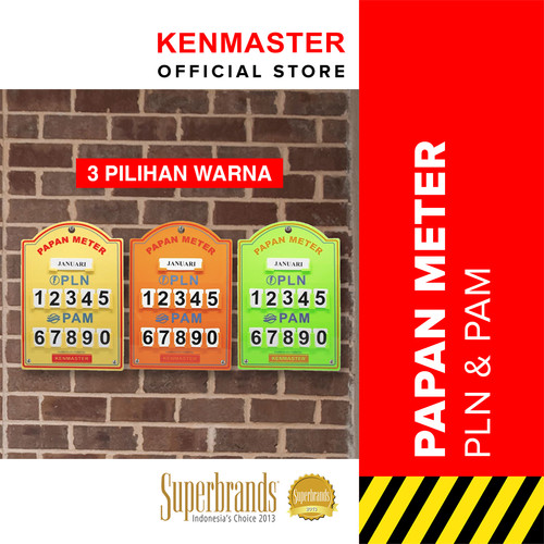 [EZM.2500441] Kenmaster Plastik Stand Meter PLN - Kuning