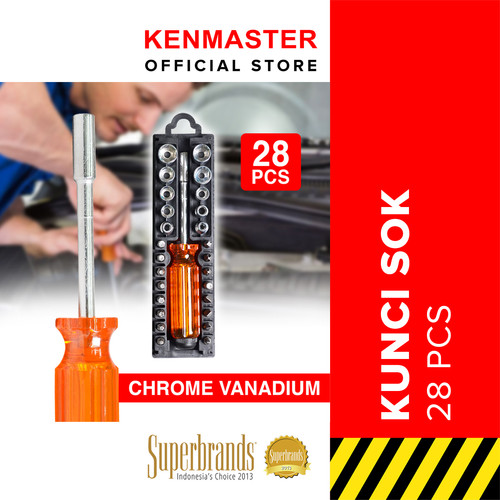 [EZM.2501257] Kenmaster Kunci Sok 28 Pcs