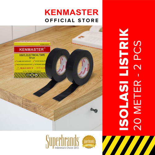 [EZM.2500663] Kenmaster Isolasi Listrik TP01 20 Meter - 2 Buah