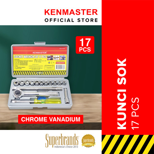 [EZM.2501271] Kenmaster Kunci Sok 17 Pcs