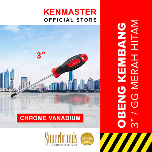 [EZM.2500730] Kenmaster Obeng Gg Orange Black KM074 3Inc