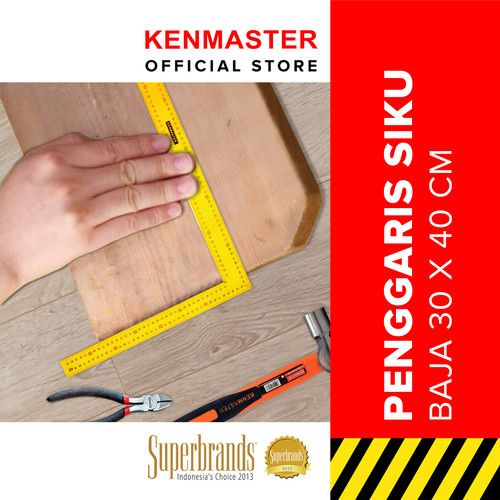 [EZM.2500775] Kenmaster Penggaris Siku Baja 30 x 40 Cm - Penggaris Tukang