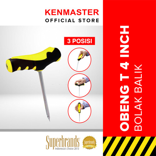 [EZM.2500807] Kenmaster Obeng (T Sok) 4 In - Yellow Black