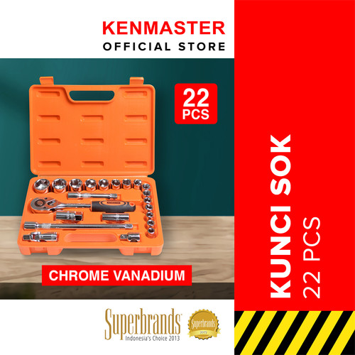 [EZM.2500871] Kenmaster Kunci Sok 22 Pcs
