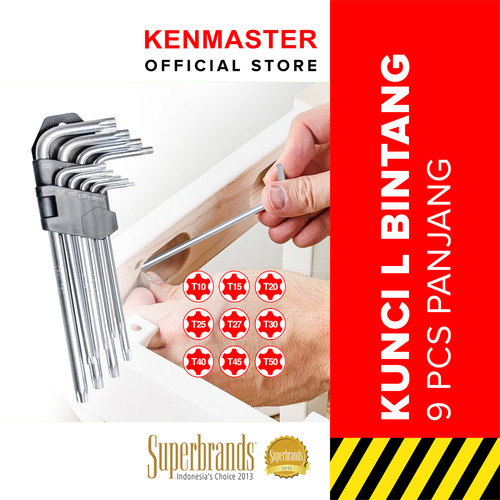 [EZM.2501309] Xander Kunci L Bintang 9 Pcs Panjang