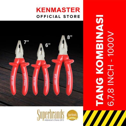 [EZM.2501316] Sunflex Tang Kombinasi 8" 1000V - Merah