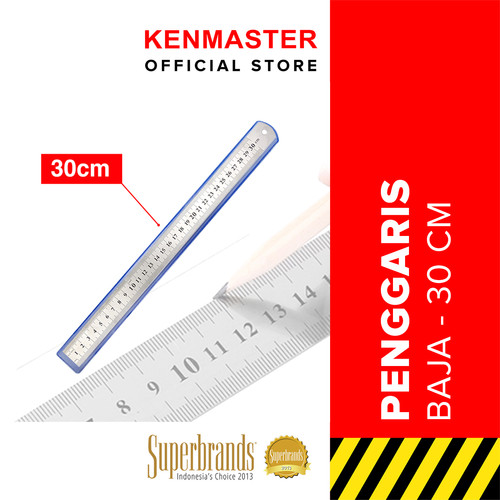 [EZM.2500923] Kenmaster Penggaris Baja 30Cm