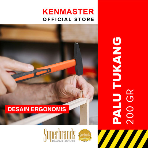 [EZM.2500960] KENMASTER PALU TUKANG 200 GR ORANGE HANDLE
