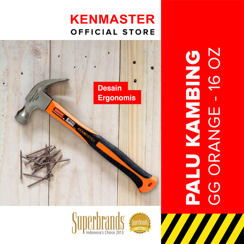 [EZM.2500965] Kenmaster Palu Kambing 16 Oz Orange Handle